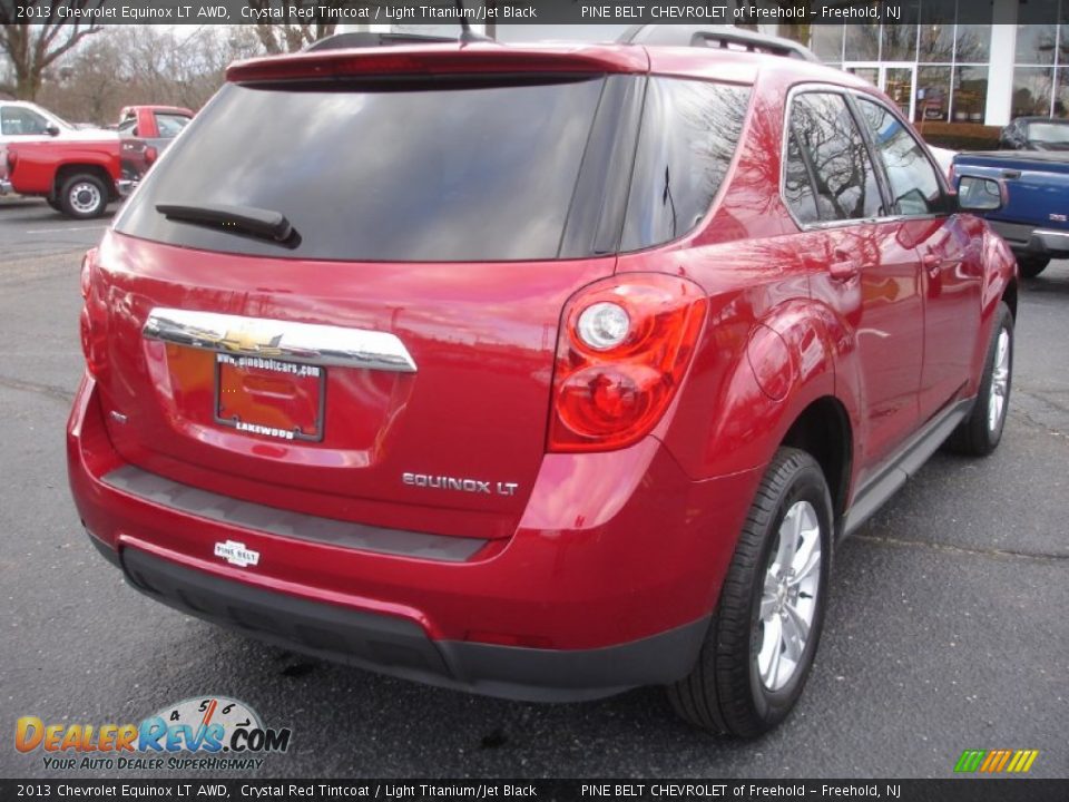 2013 Chevrolet Equinox LT AWD Crystal Red Tintcoat / Light Titanium/Jet Black Photo #4