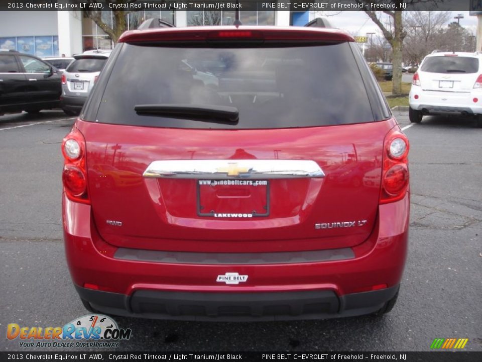 2013 Chevrolet Equinox LT AWD Crystal Red Tintcoat / Light Titanium/Jet Black Photo #5