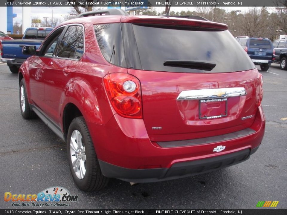2013 Chevrolet Equinox LT AWD Crystal Red Tintcoat / Light Titanium/Jet Black Photo #6