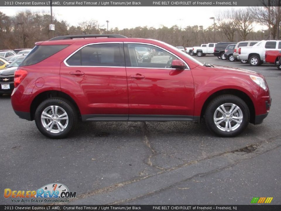 2013 Chevrolet Equinox LT AWD Crystal Red Tintcoat / Light Titanium/Jet Black Photo #7