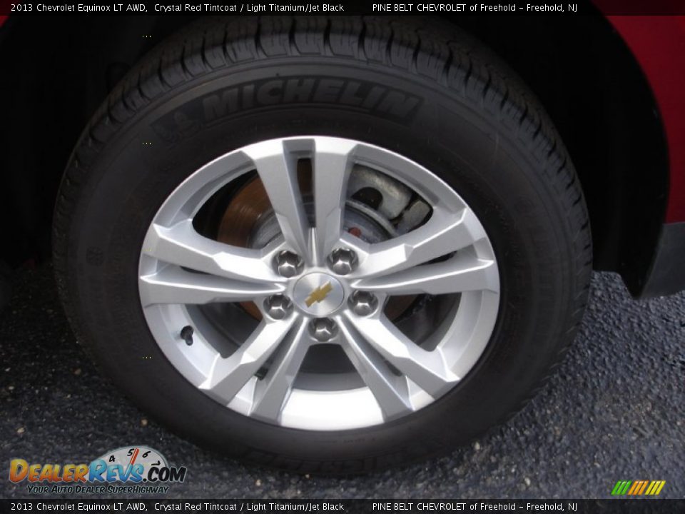 2013 Chevrolet Equinox LT AWD Crystal Red Tintcoat / Light Titanium/Jet Black Photo #8