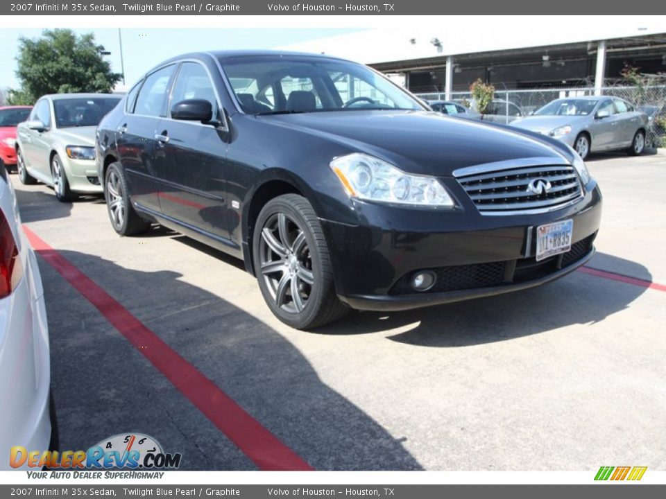 2007 Infiniti M 35x Sedan Twilight Blue Pearl / Graphite Photo #1