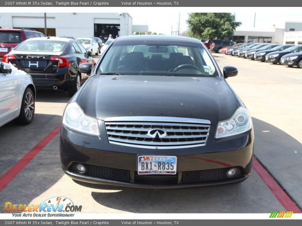2007 Infiniti M 35x Sedan Twilight Blue Pearl / Graphite Photo #2