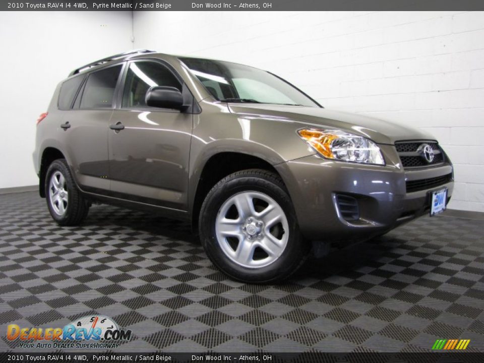 2010 Toyota RAV4 I4 4WD Pyrite Metallic / Sand Beige Photo #1