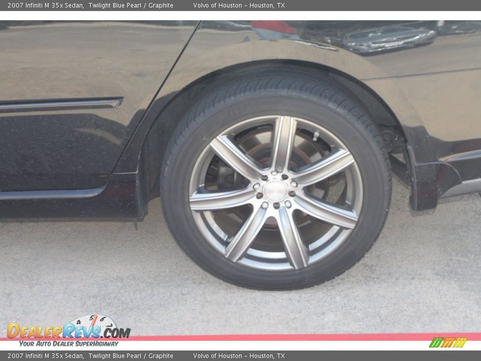 2007 Infiniti M 35x Sedan Twilight Blue Pearl / Graphite Photo #6