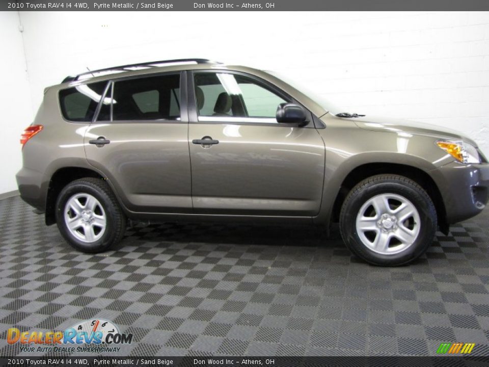 2010 Toyota RAV4 I4 4WD Pyrite Metallic / Sand Beige Photo #3