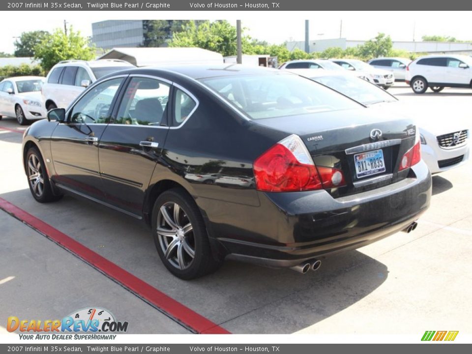 2007 Infiniti M 35x Sedan Twilight Blue Pearl / Graphite Photo #7