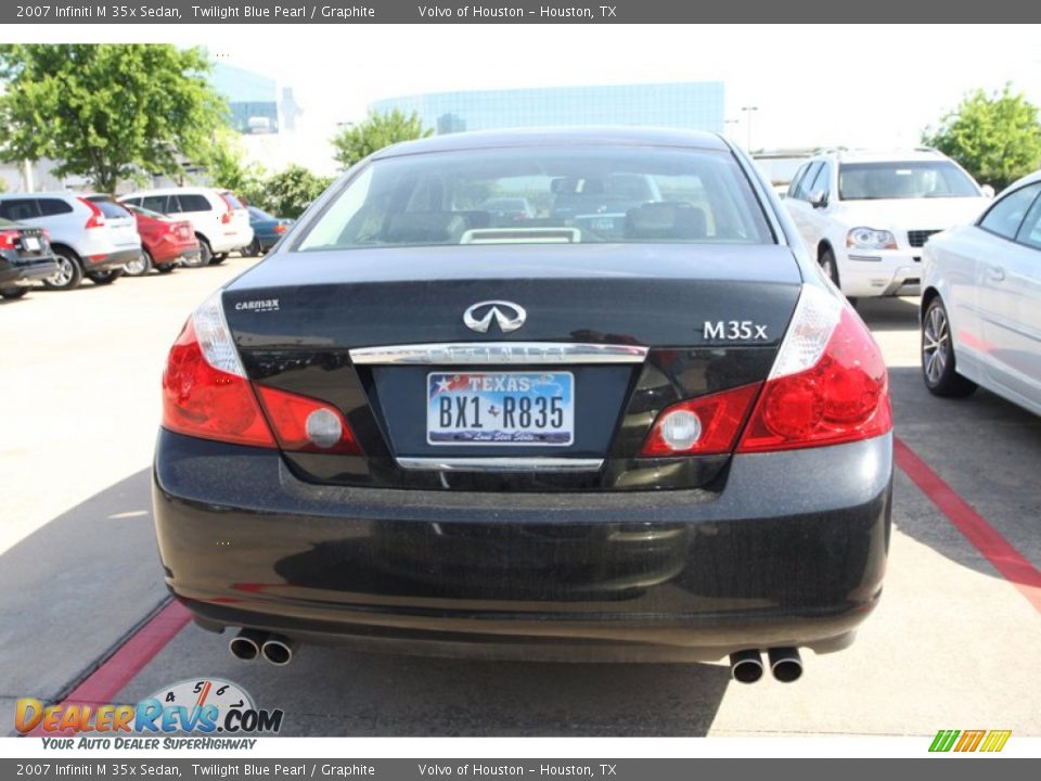 2007 Infiniti M 35x Sedan Twilight Blue Pearl / Graphite Photo #8