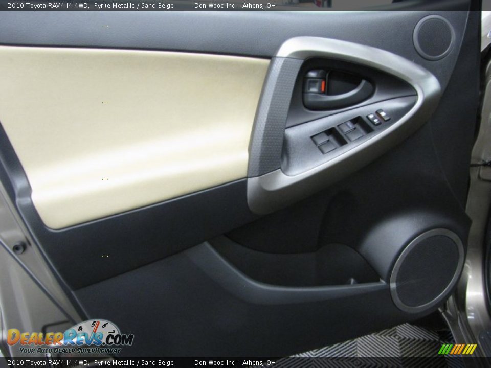 2010 Toyota RAV4 I4 4WD Pyrite Metallic / Sand Beige Photo #10