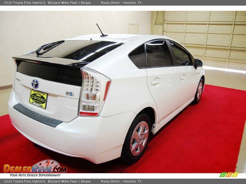 2010 Toyota Prius Hybrid II Blizzard White Pearl / Bisque Photo #6