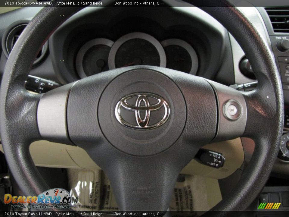 2010 Toyota RAV4 I4 4WD Pyrite Metallic / Sand Beige Photo #15