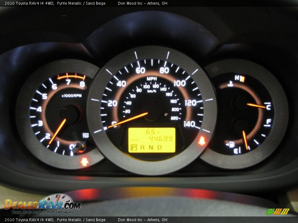 2010 Toyota RAV4 I4 4WD Pyrite Metallic / Sand Beige Photo #19