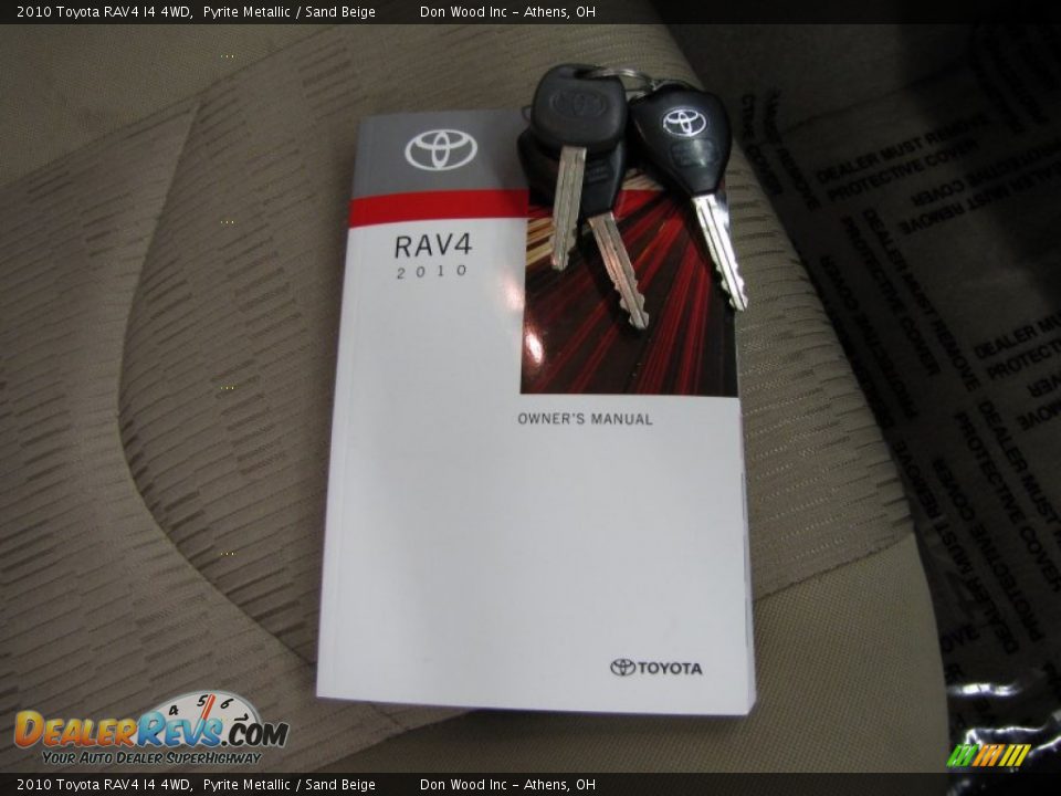 2010 Toyota RAV4 I4 4WD Pyrite Metallic / Sand Beige Photo #27