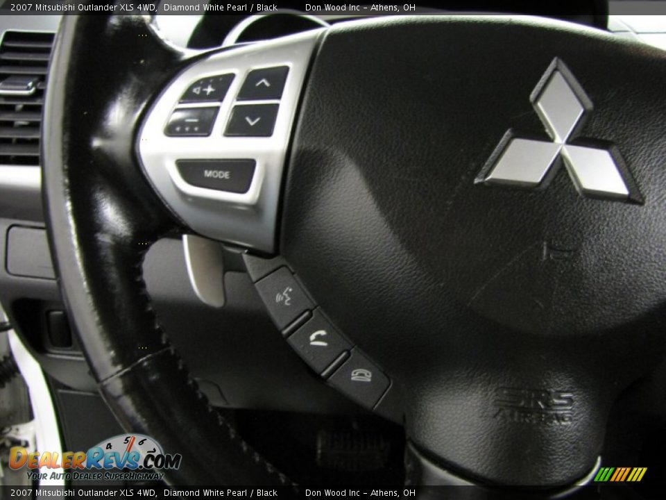 2007 Mitsubishi Outlander XLS 4WD Diamond White Pearl / Black Photo #17
