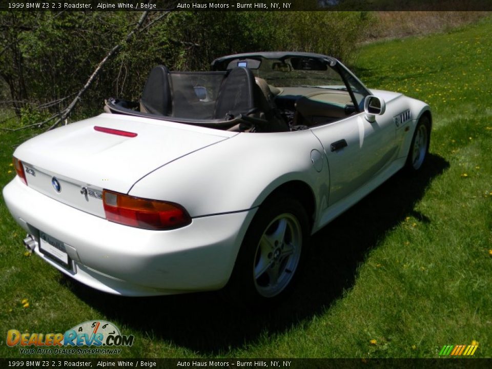 1999 BMW Z3 2.3 Roadster Alpine White / Beige Photo #4