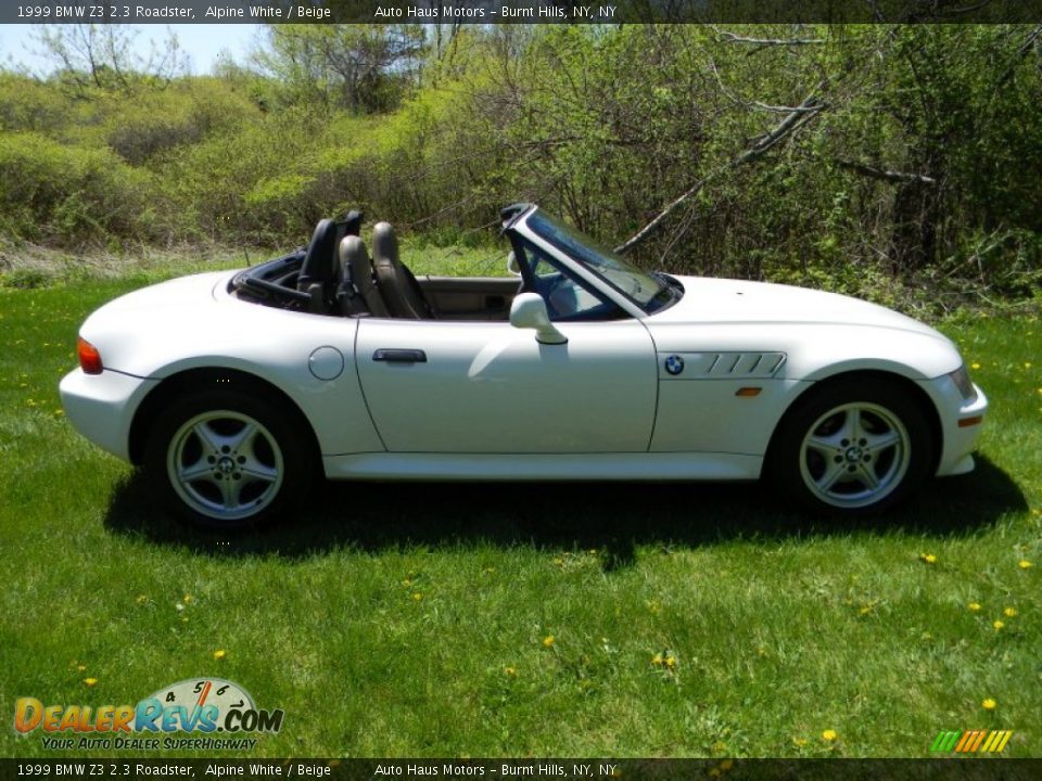 1999 BMW Z3 2.3 Roadster Alpine White / Beige Photo #5