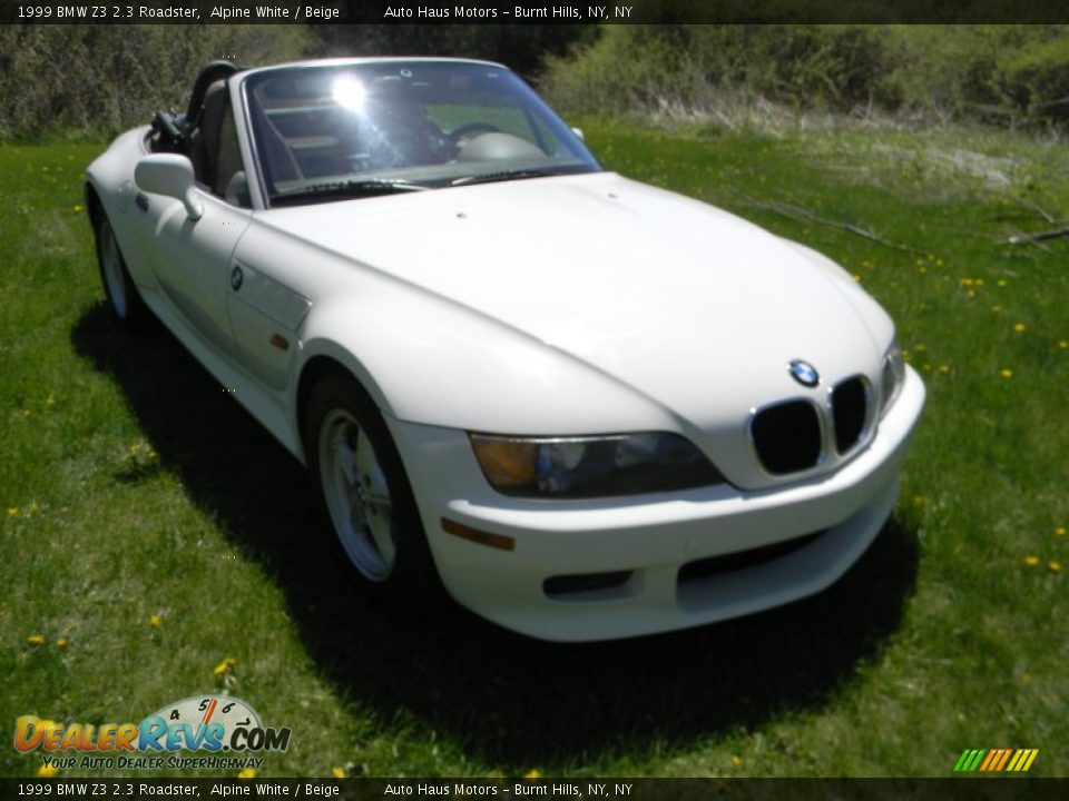 1999 BMW Z3 2.3 Roadster Alpine White / Beige Photo #6