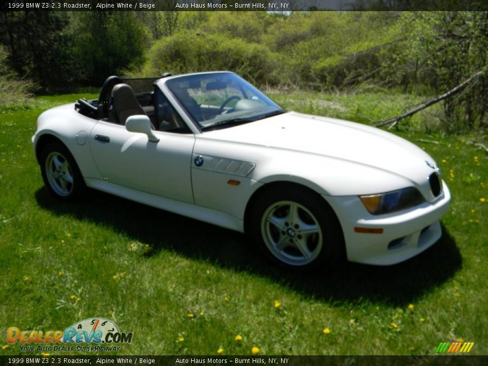1999 BMW Z3 2.3 Roadster Alpine White / Beige Photo #7