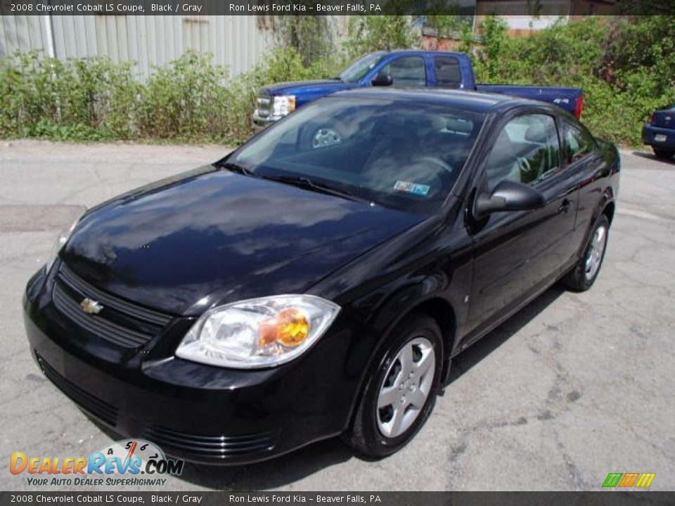 2008 Chevrolet Cobalt LS Coupe Black / Gray Photo #4