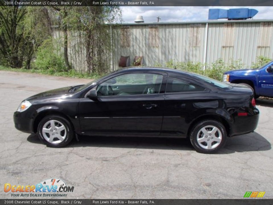 2008 Chevrolet Cobalt LS Coupe Black / Gray Photo #5