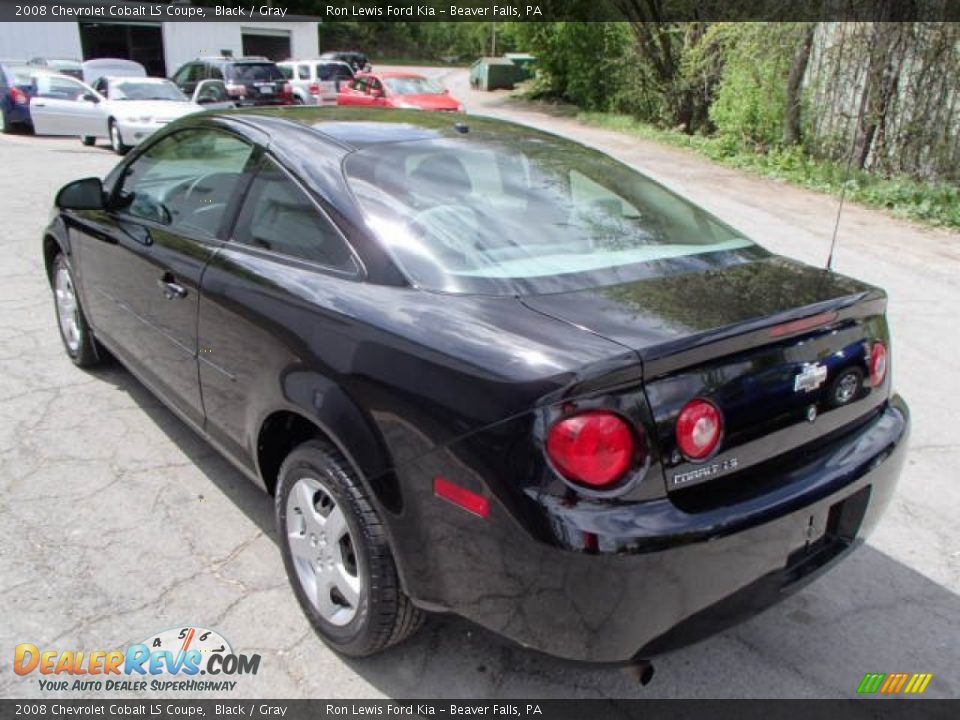 2008 Chevrolet Cobalt LS Coupe Black / Gray Photo #6