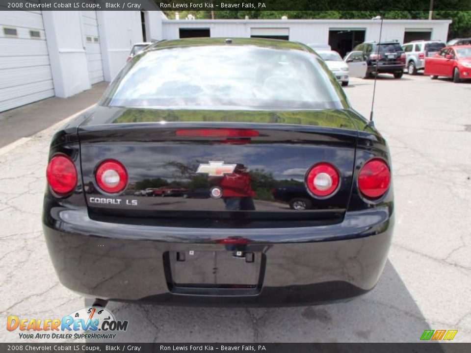 2008 Chevrolet Cobalt LS Coupe Black / Gray Photo #7