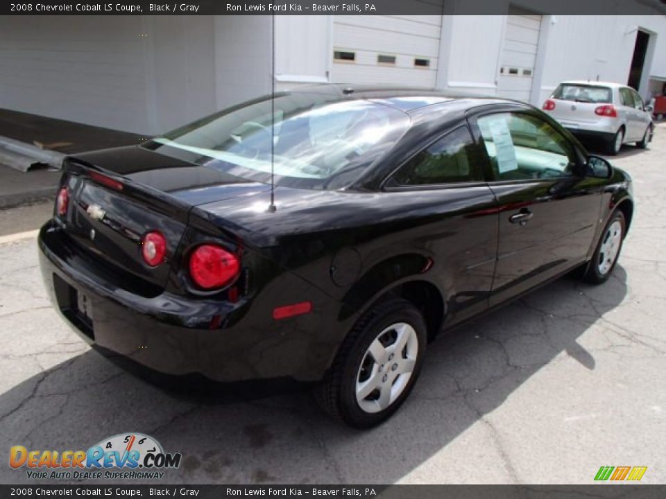 2008 Chevrolet Cobalt LS Coupe Black / Gray Photo #8