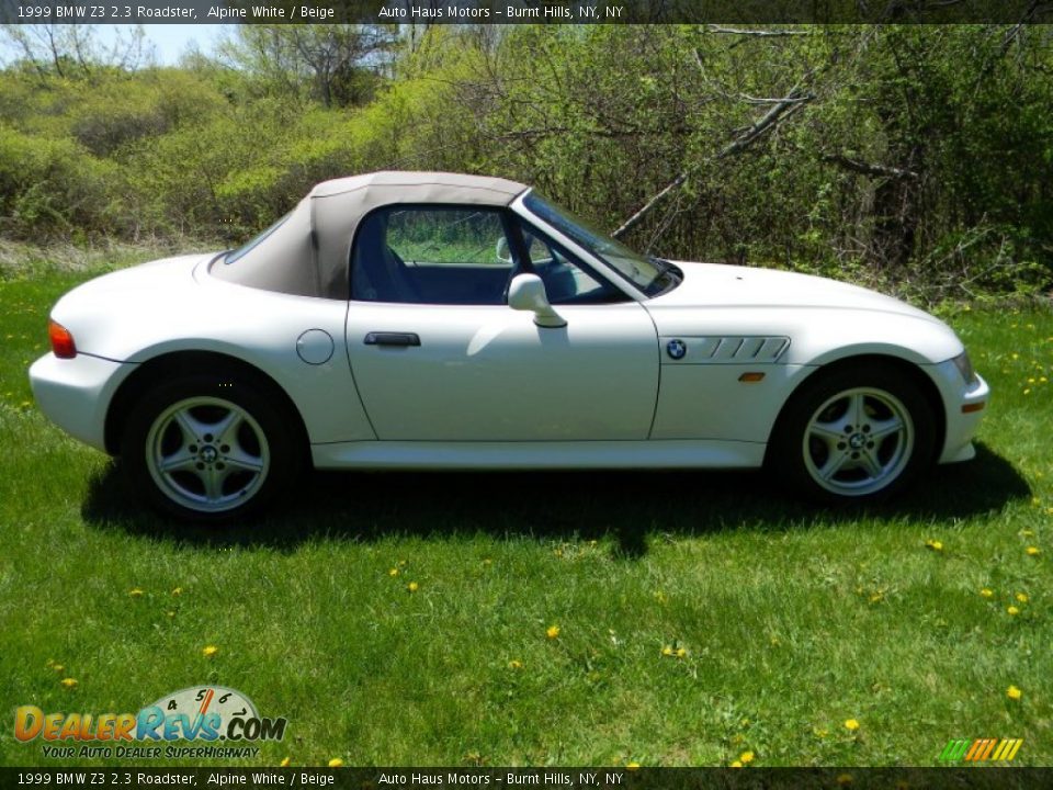 1999 BMW Z3 2.3 Roadster Alpine White / Beige Photo #15