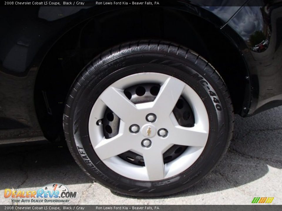 2008 Chevrolet Cobalt LS Coupe Black / Gray Photo #9