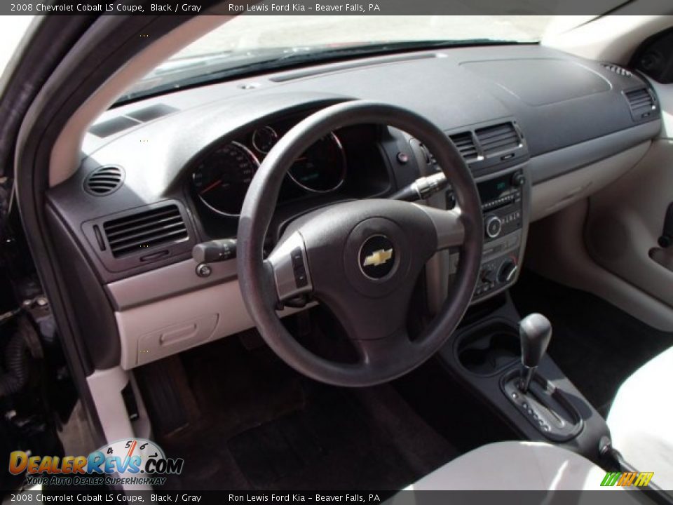 2008 Chevrolet Cobalt LS Coupe Black / Gray Photo #10