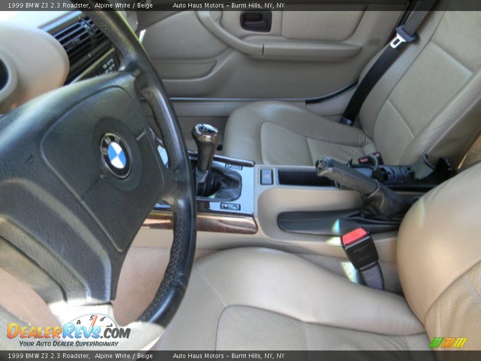 1999 BMW Z3 2.3 Roadster Alpine White / Beige Photo #19