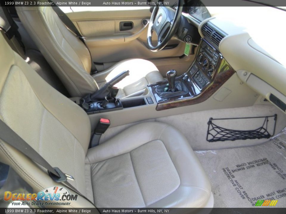 1999 BMW Z3 2.3 Roadster Alpine White / Beige Photo #20