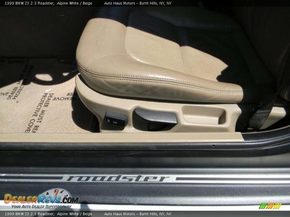1999 BMW Z3 2.3 Roadster Alpine White / Beige Photo #21