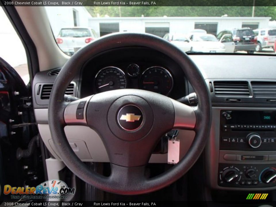 2008 Chevrolet Cobalt LS Coupe Black / Gray Photo #17