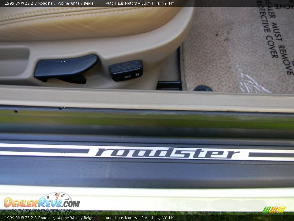 1999 BMW Z3 2.3 Roadster Alpine White / Beige Photo #22