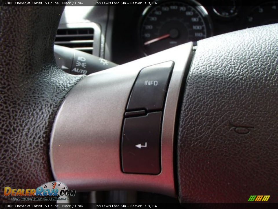 2008 Chevrolet Cobalt LS Coupe Black / Gray Photo #18
