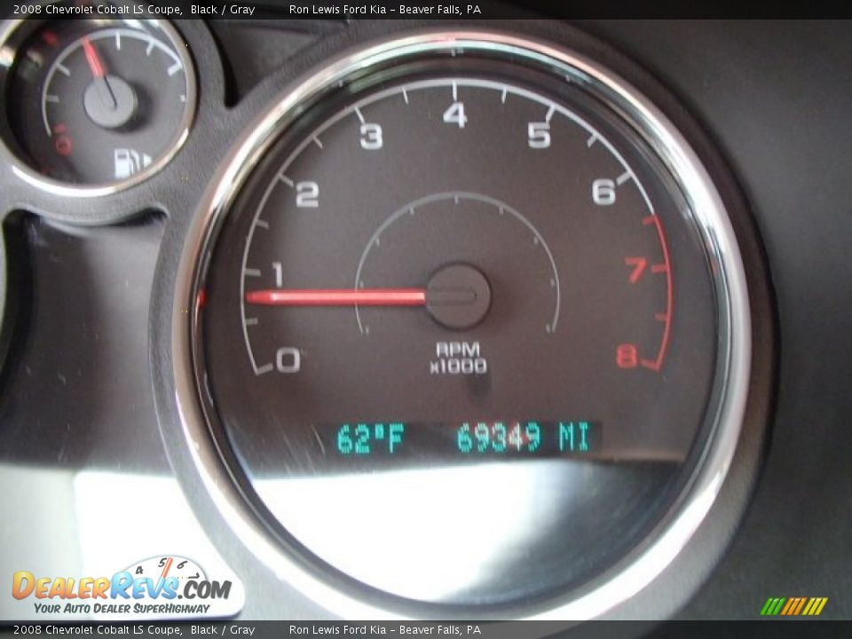 2008 Chevrolet Cobalt LS Coupe Black / Gray Photo #19