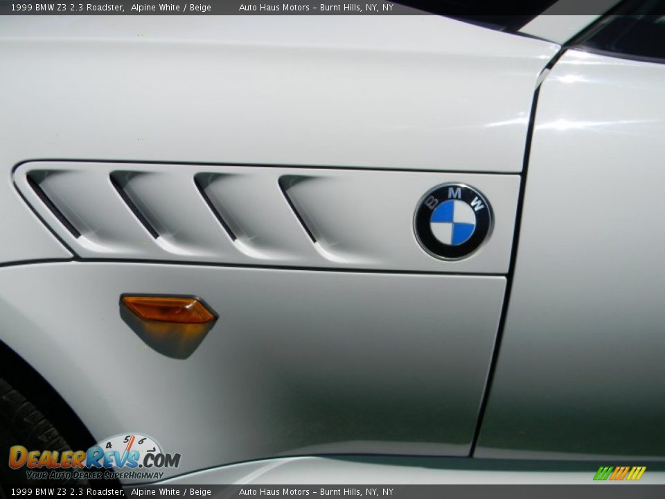 1999 BMW Z3 2.3 Roadster Alpine White / Beige Photo #32