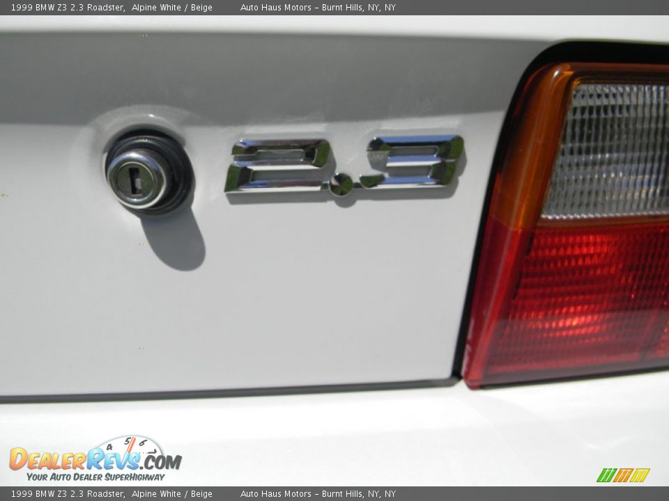 1999 BMW Z3 2.3 Roadster Alpine White / Beige Photo #33