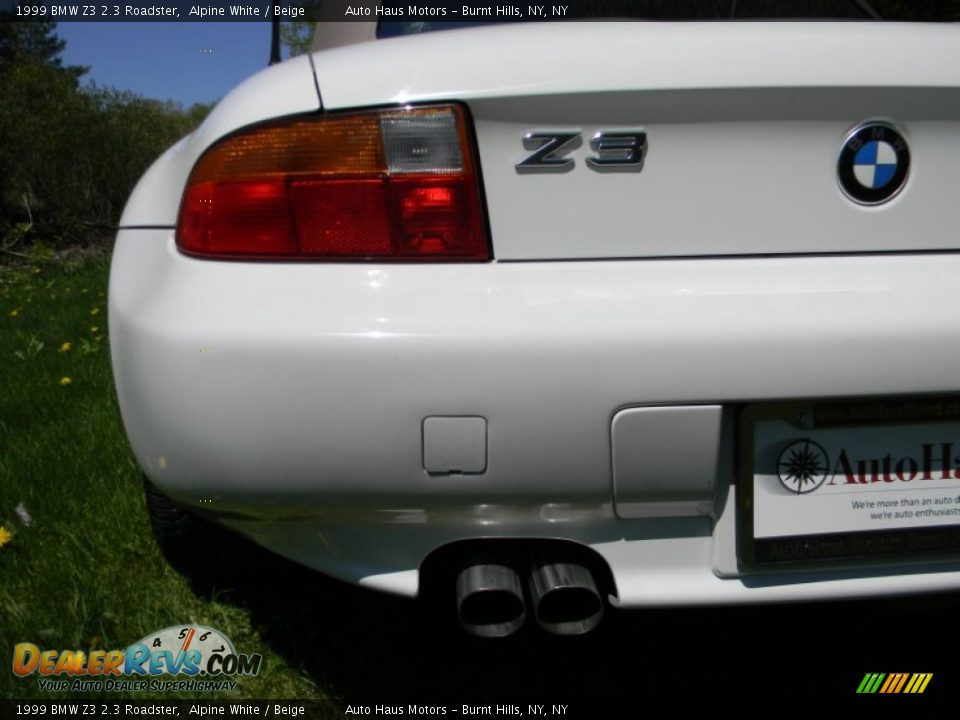 1999 BMW Z3 2.3 Roadster Alpine White / Beige Photo #34