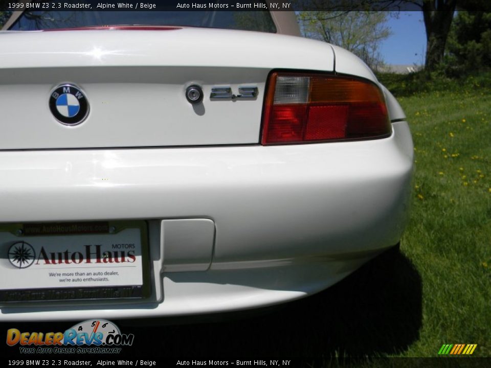 1999 BMW Z3 2.3 Roadster Alpine White / Beige Photo #35