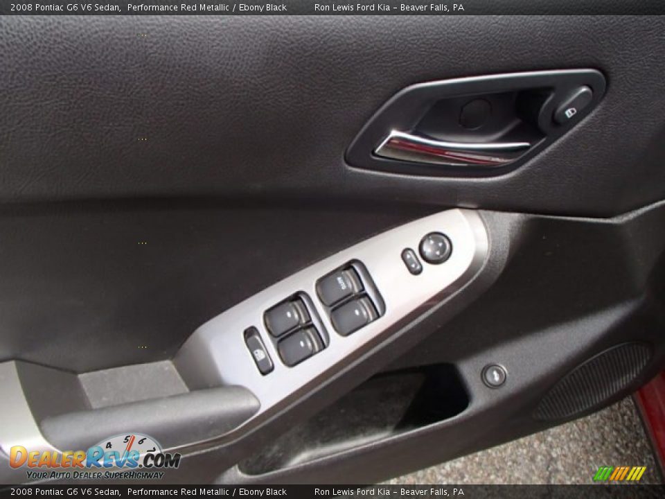 2008 Pontiac G6 V6 Sedan Performance Red Metallic / Ebony Black Photo #14