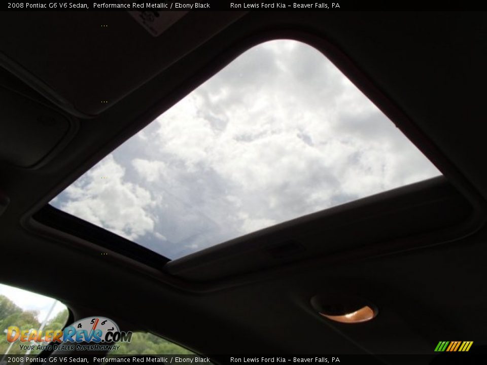 2008 Pontiac G6 V6 Sedan Performance Red Metallic / Ebony Black Photo #15