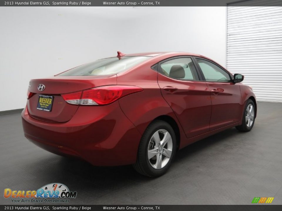2013 Hyundai Elantra GLS Sparkling Ruby / Beige Photo #2