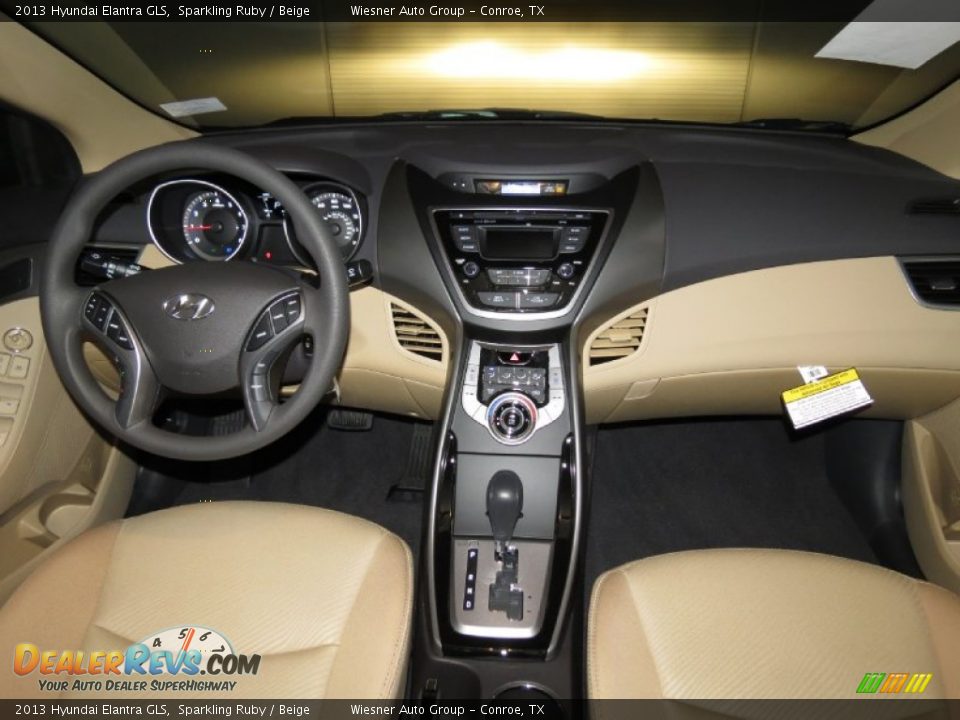 2013 Hyundai Elantra GLS Sparkling Ruby / Beige Photo #3
