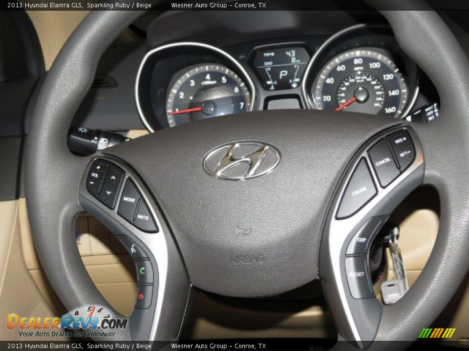 2013 Hyundai Elantra GLS Sparkling Ruby / Beige Photo #4