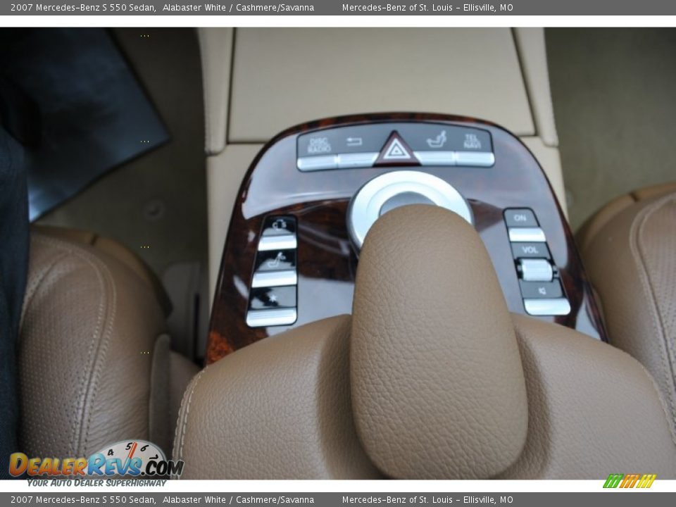 2007 Mercedes-Benz S 550 Sedan Alabaster White / Cashmere/Savanna Photo #8