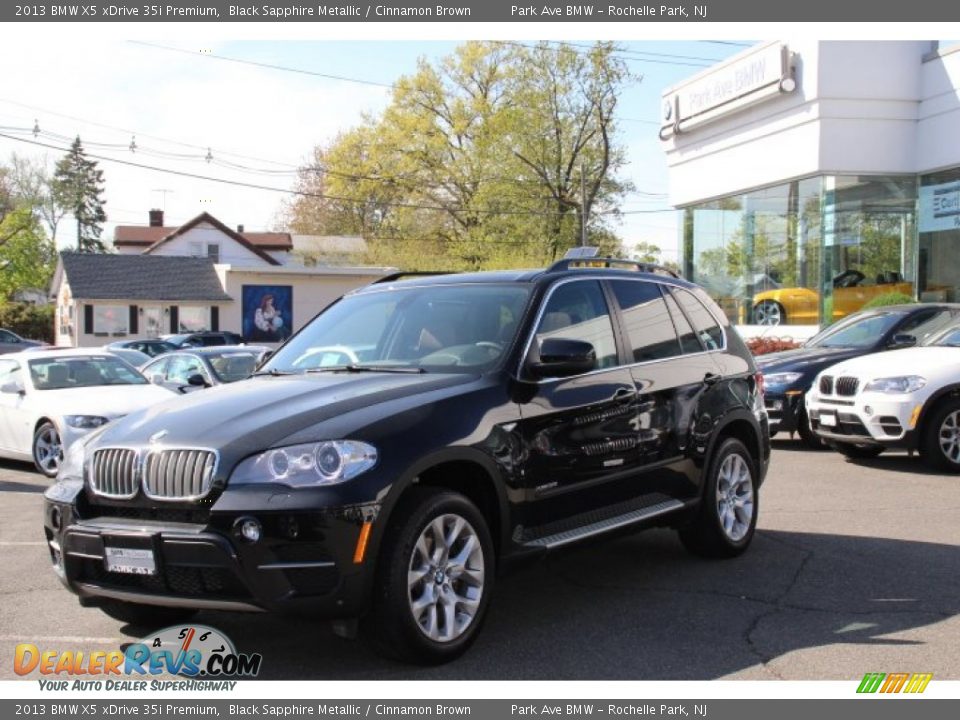 2013 BMW X5 xDrive 35i Premium Black Sapphire Metallic / Cinnamon Brown Photo #1