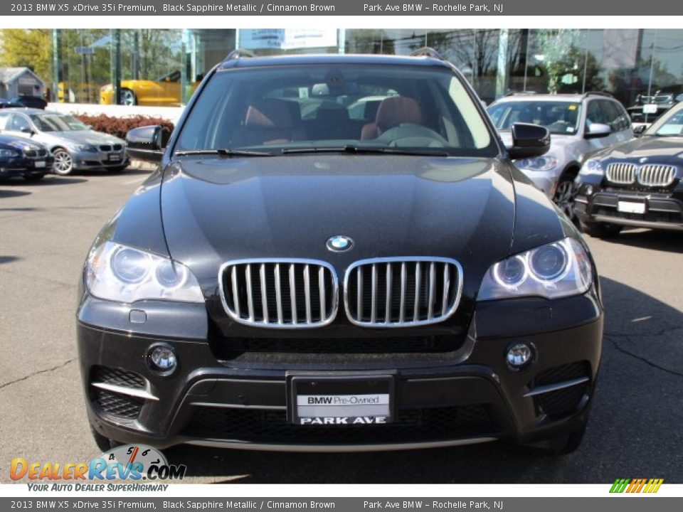 2013 BMW X5 xDrive 35i Premium Black Sapphire Metallic / Cinnamon Brown Photo #2