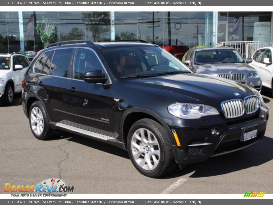2013 BMW X5 xDrive 35i Premium Black Sapphire Metallic / Cinnamon Brown Photo #3